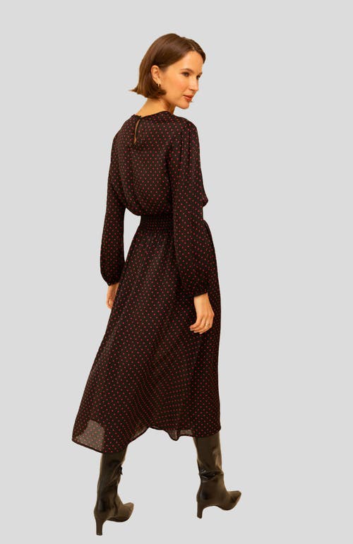 Whimsy + Row Greta Dress In Red Polka Dot