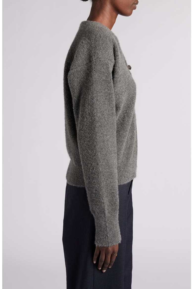 Cashmere & Silk Bouclé Cardigan, Alternate, color, 1579 HARBOR MELANGE