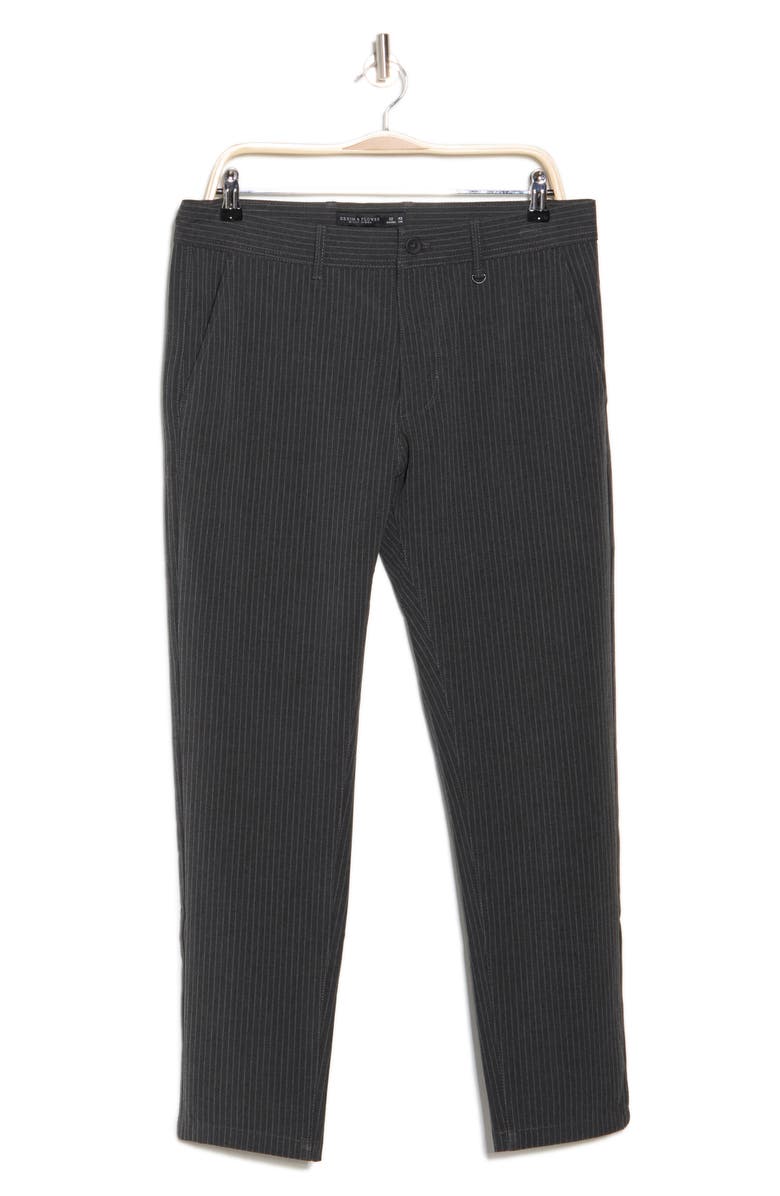 DENIM AND FLOWER Char Pinstripe City Pants, Alternate, color, 