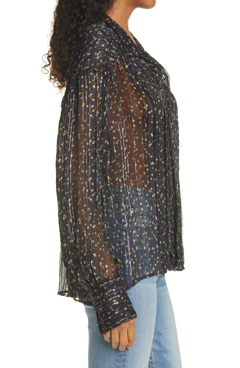 rag & bone Carina Button-Up Blouse, Alternate, color, 