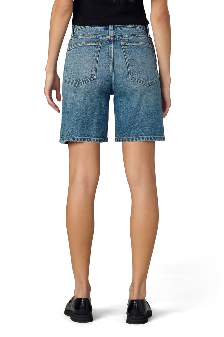 The Joey Distressed Long Denim Shorts, Alternate, color, SHOWDOWN DESTRUCT
