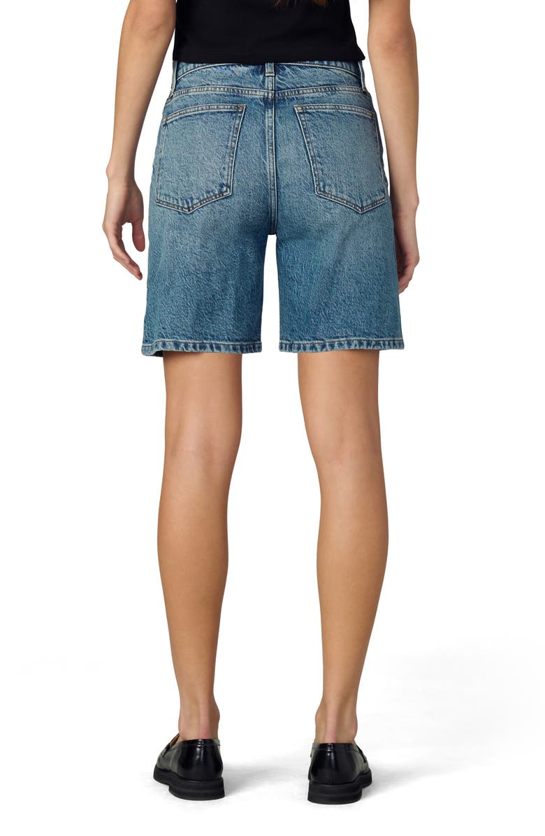 Joe's The Joey Distressed Long Denim Shorts, Alternate, color, Showdown Destruct