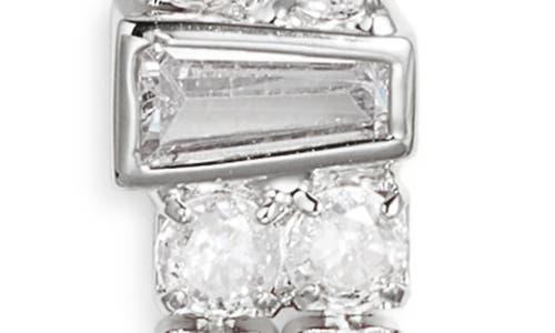 Nordstrom Cubic Zirconia Tennis Y-necklace In Clear- Silver