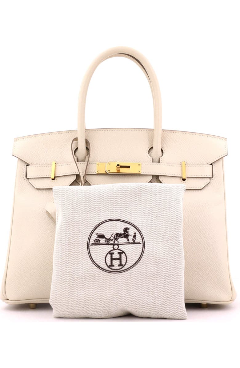 Pre-Owned Hermes Birkin Handbag Light Epsom with Gold Hardware 30, Alternate, color, Craie
