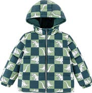 CALONIE Kids' Alex Reversible Down Hooded Puffer Jacket