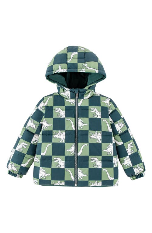 Calonie Kids' Alex Reversible Down Hooded Puffer Jacket In Multi