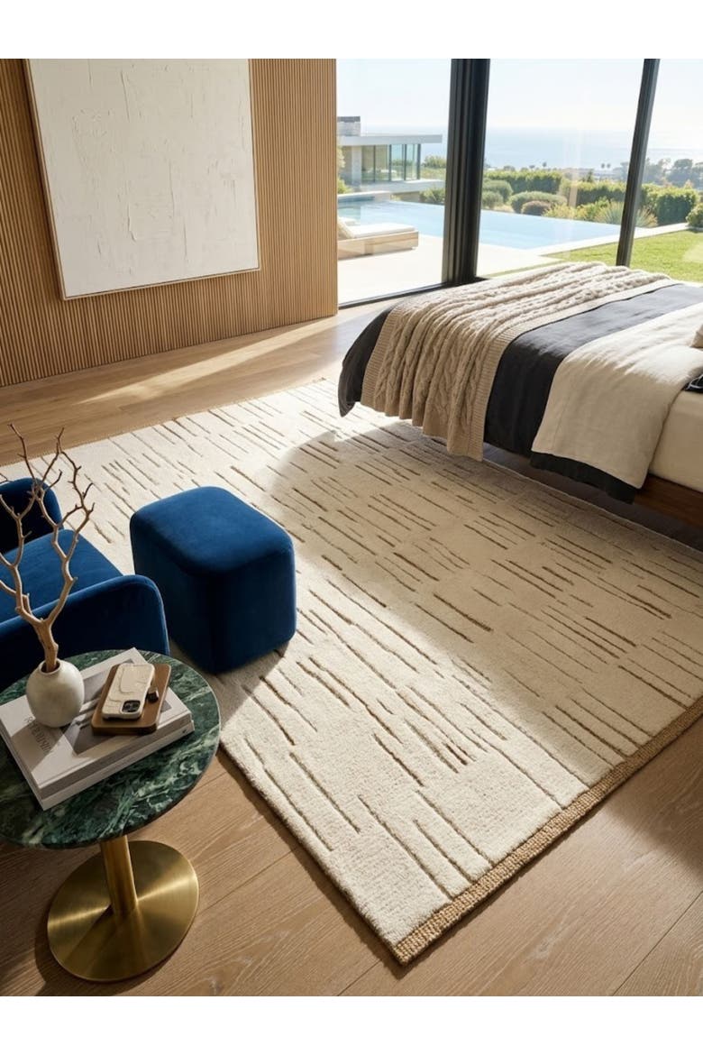 Narita Wool and Jute Rug, Alternate, color, Ivory
