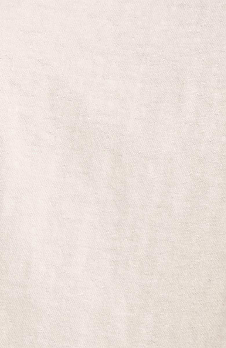 Re/Done Contrast V-Neck Crop Jersey T-Shirt, Alternate, color, Htgvinwhit