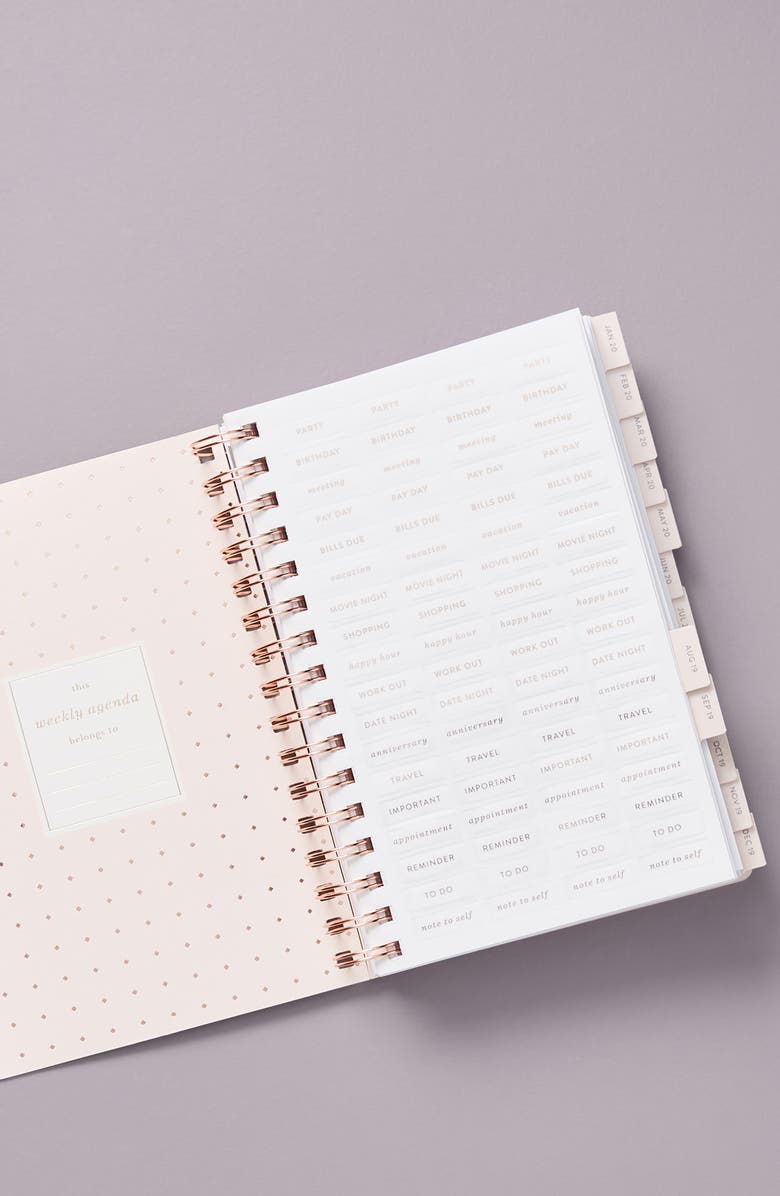 Anthropologie Home Anthropologie Best to Come 17-Month Spiral Planner, Alternate, color, 