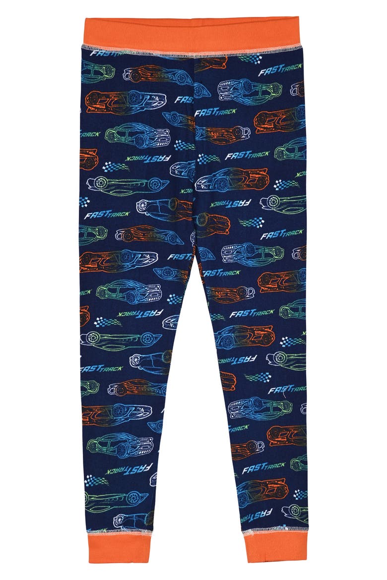 Kids' Supersoft Fitted Two-Piece Pajamas, Alternate, color, NAVY