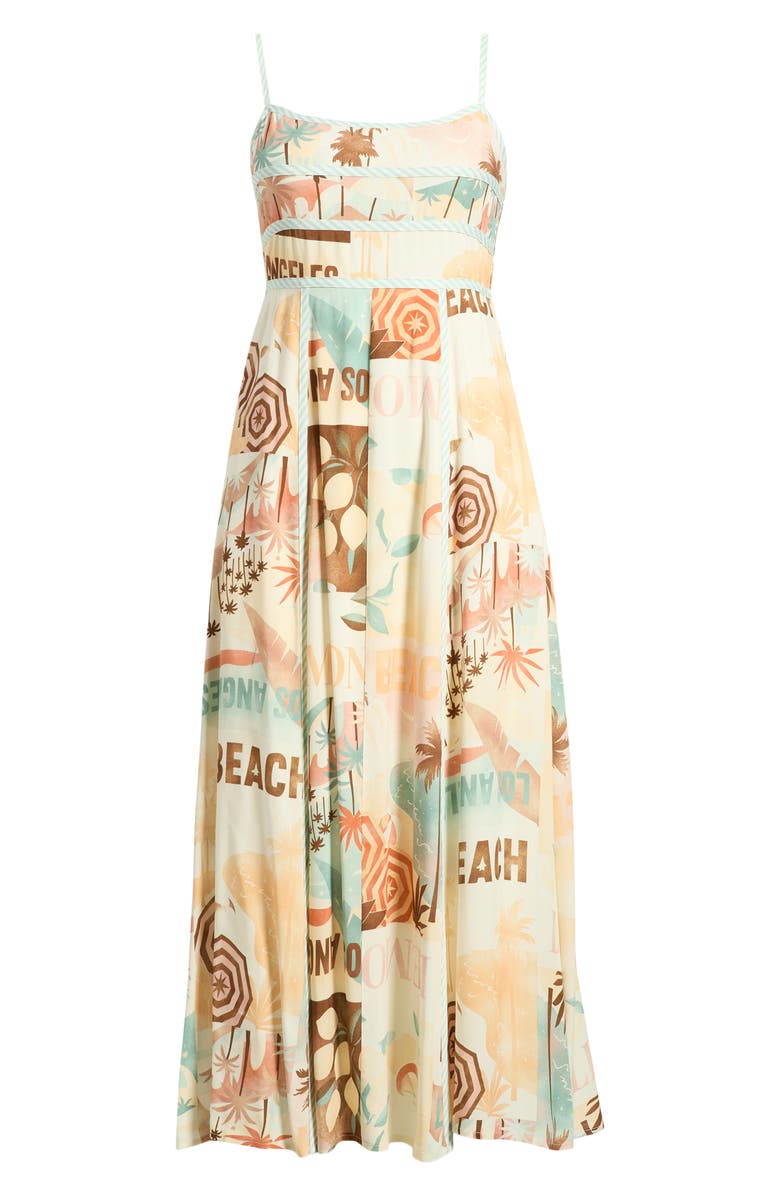 Blu Pepper Mixed Print Midi Dress, Main, color, Natural Multi