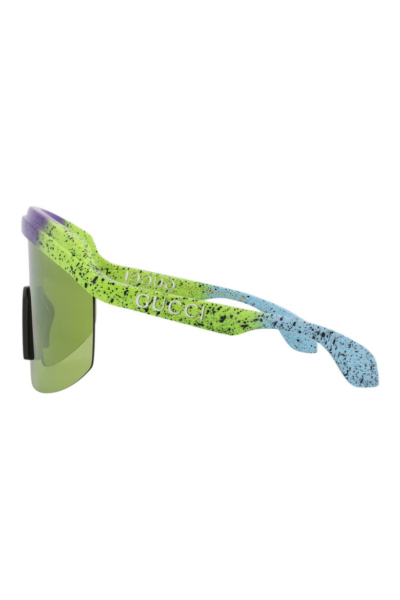 99mm Shield Sunglasses, Alternate, color, GREEN GREEN GREEN