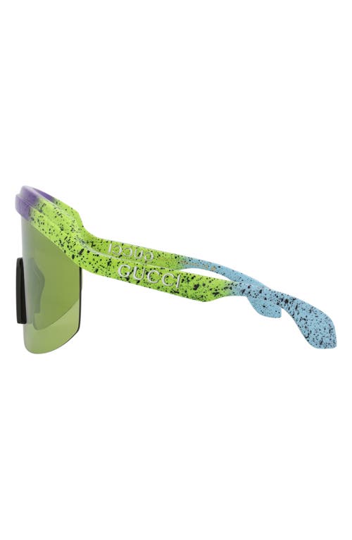 Gucci Mask Frame Sunglasses Sunglasses Green In Green