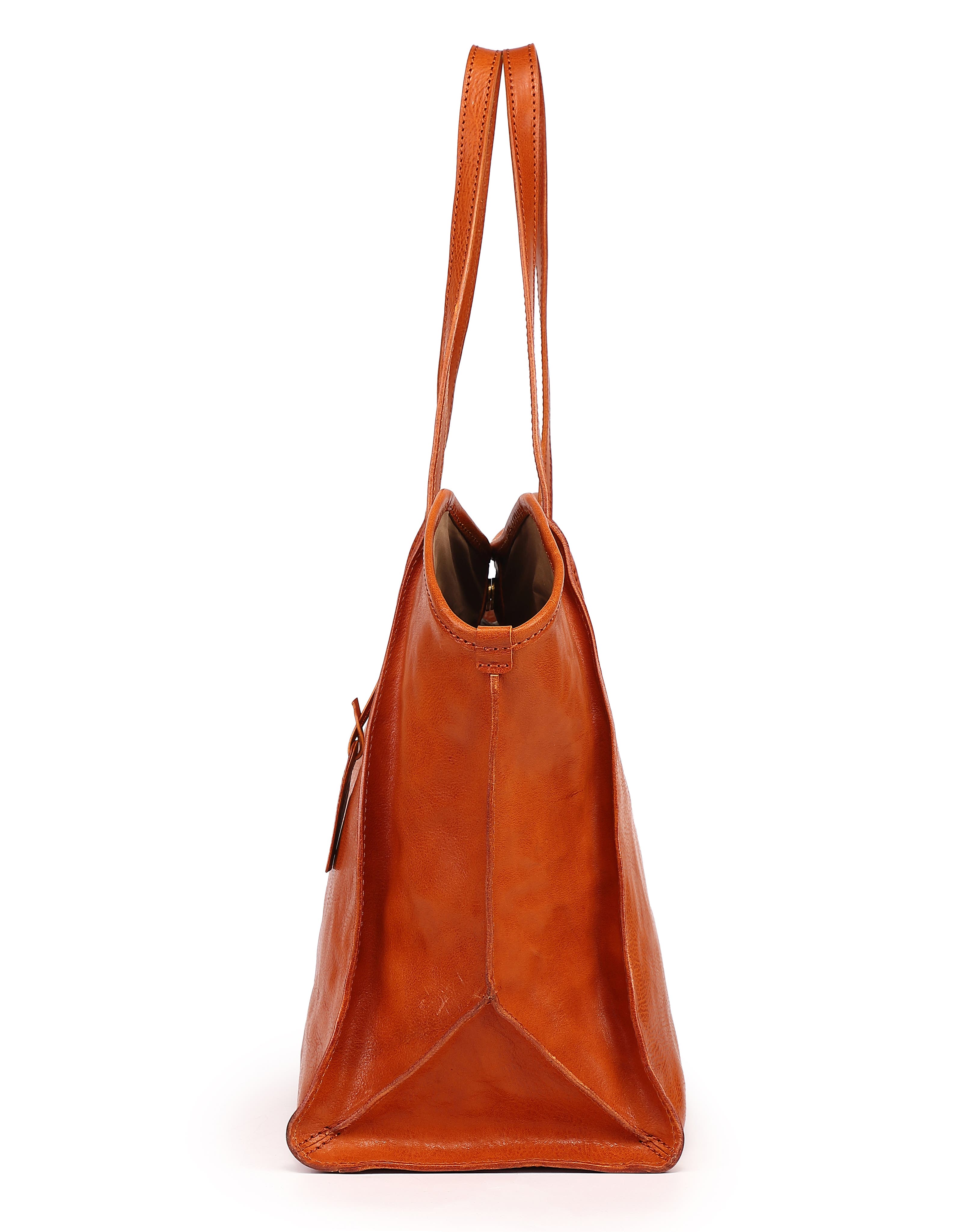 Iris Large Leather Carryall Tote, Alternate, color, Caramel