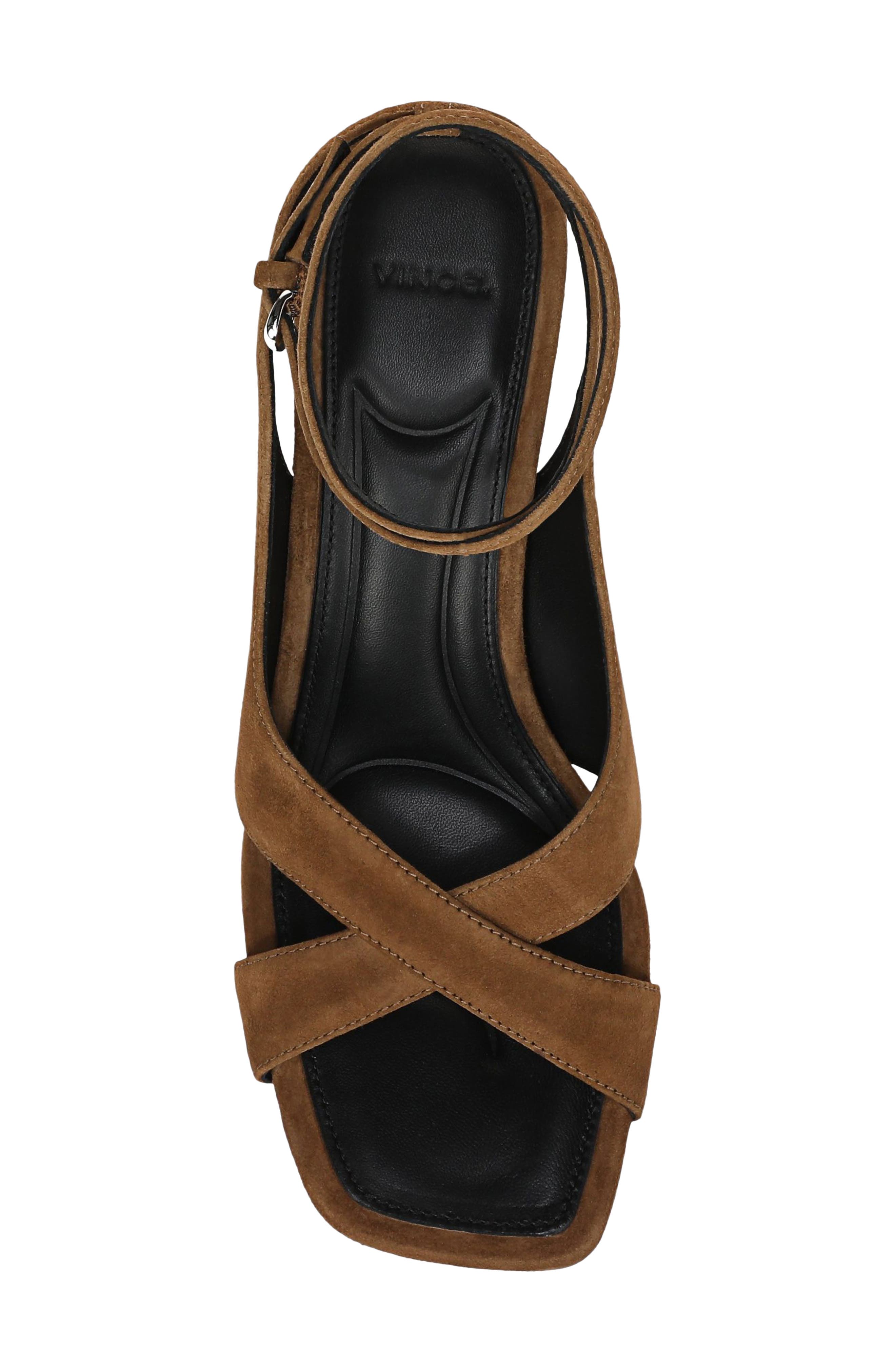 Lola Leather Sandal, Alternate, color, ELMWOOD