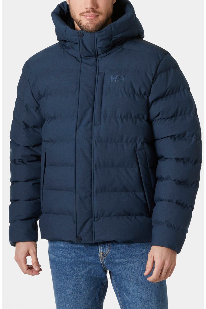 Alby Water Repellent Puffer Jacket, Main, color, NAVY MELANGE
