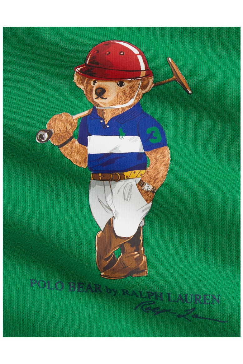 Polo Bear Long Sleeve Cotton Blend Jumpsuit, Alternate, color, GREEN