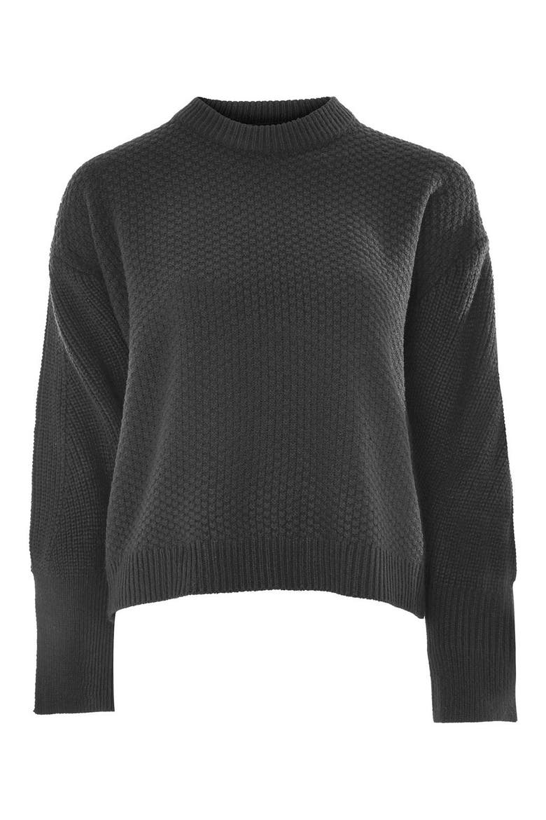 Wide Sleeve Sweater, Alternate, color, BLACK