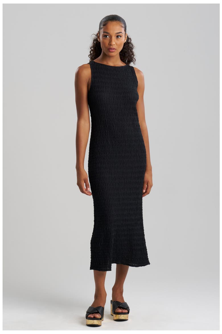Waves Maxi Dress, Main, color, Black