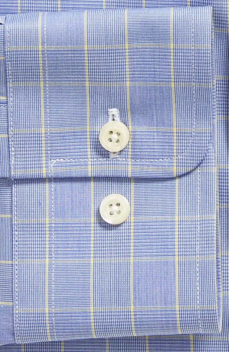 David Donahue Trim Fit Check Dress Shirt, Alternate, color, 