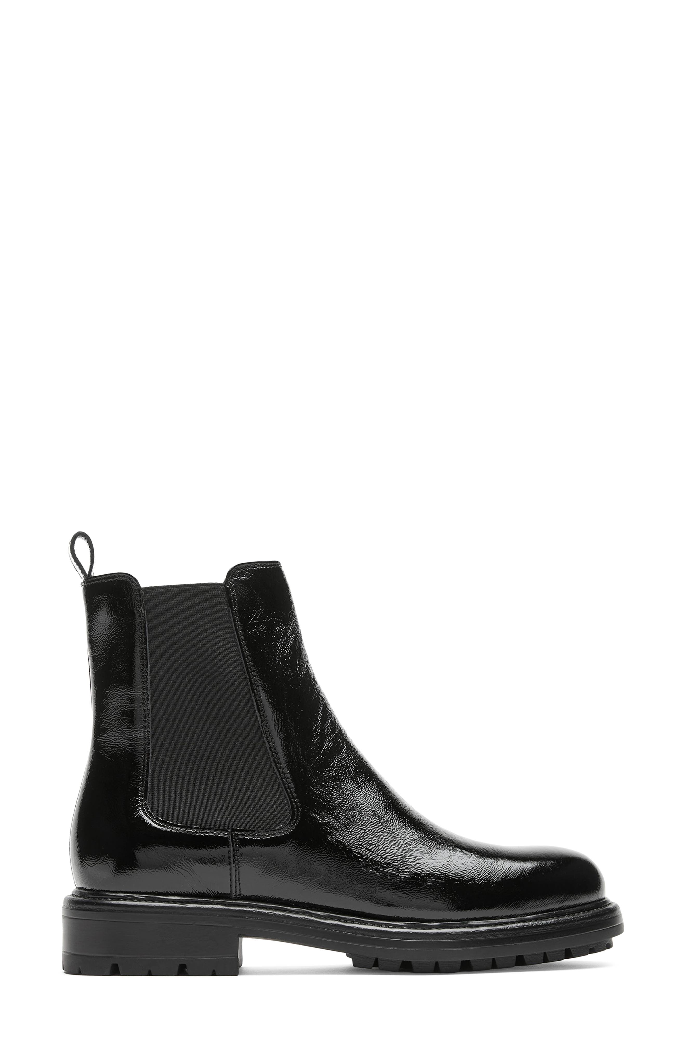 Wake Leather Chelsea Boot, Alternate, color, BLACK PATENT