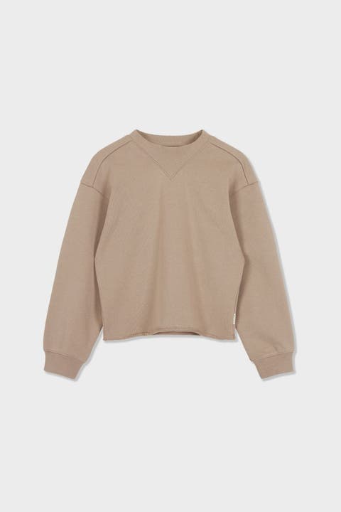 Organic Cotton Cropped Sweatshirt