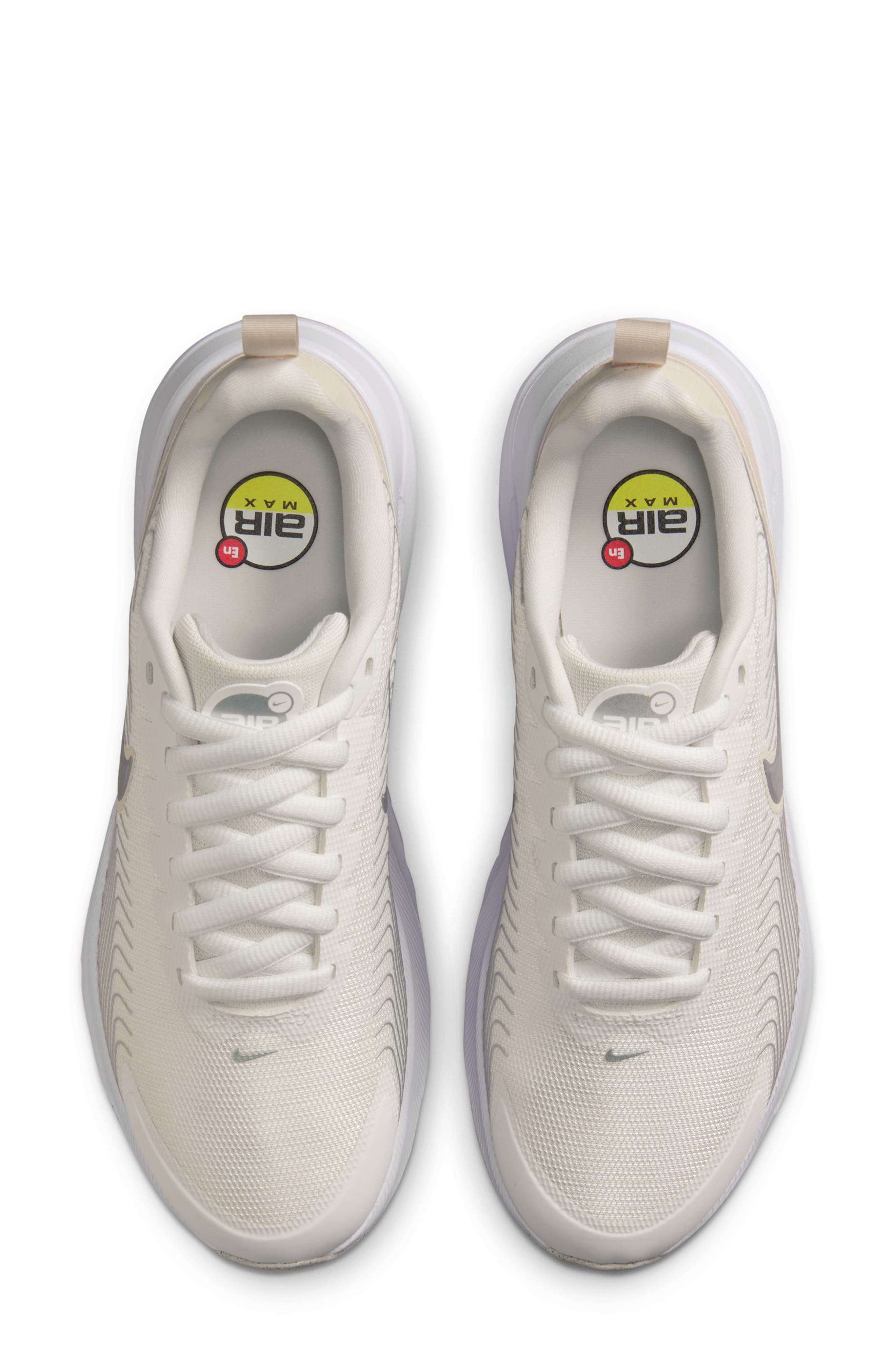 Nike Air Max Nauxis Sneaker, Alternate, color, White/ Metallic Silver