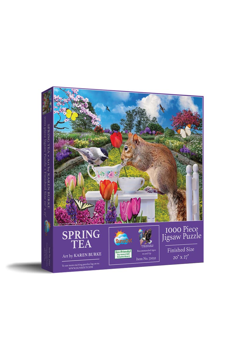 Sunsout Spring Tea 1000 piece Jigsaw Puzzle for Adults, Main, color, Multicolor