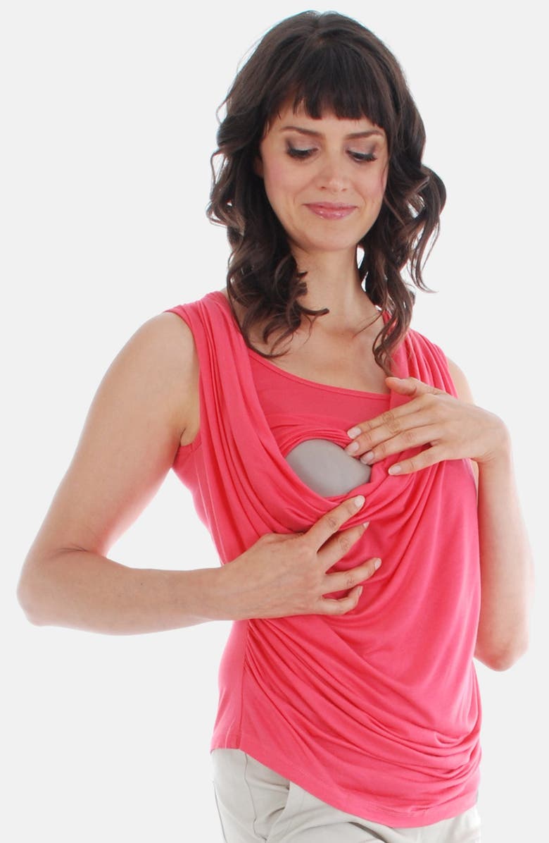 Everly Grey 'Carla' Drape Maternity Top, Alternate, color,