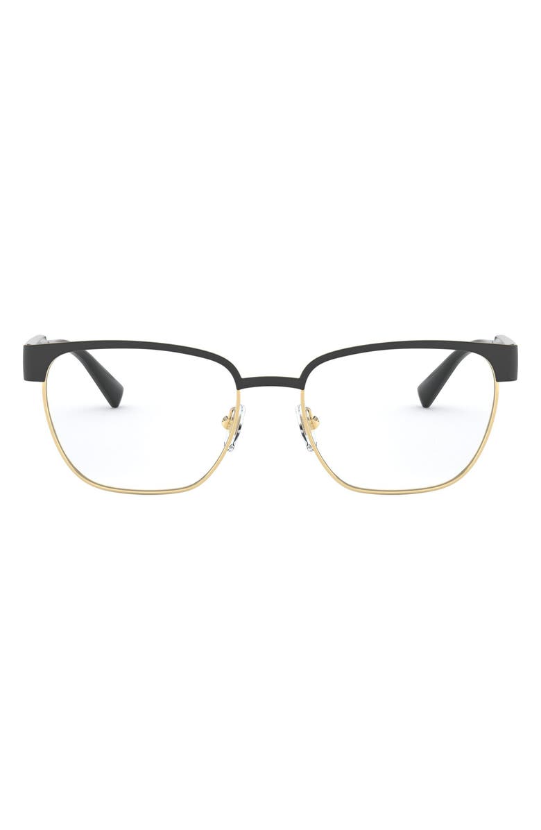 Versace Pillow 54mm Optical Glasses, Main, color, Black Gold