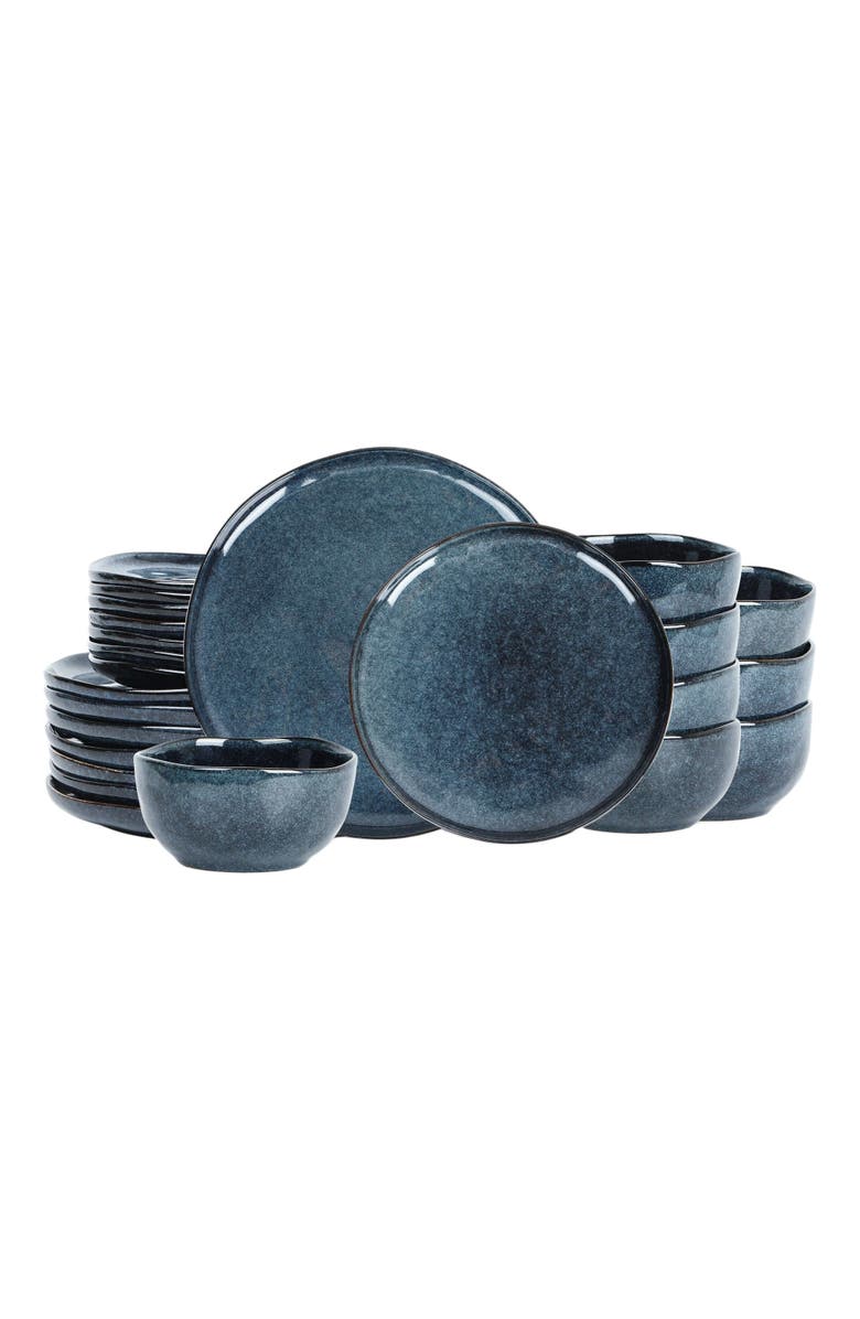 Stone Lain Mirella Stoneware 24-Piece Dinnerware Set, Main, color, Blue