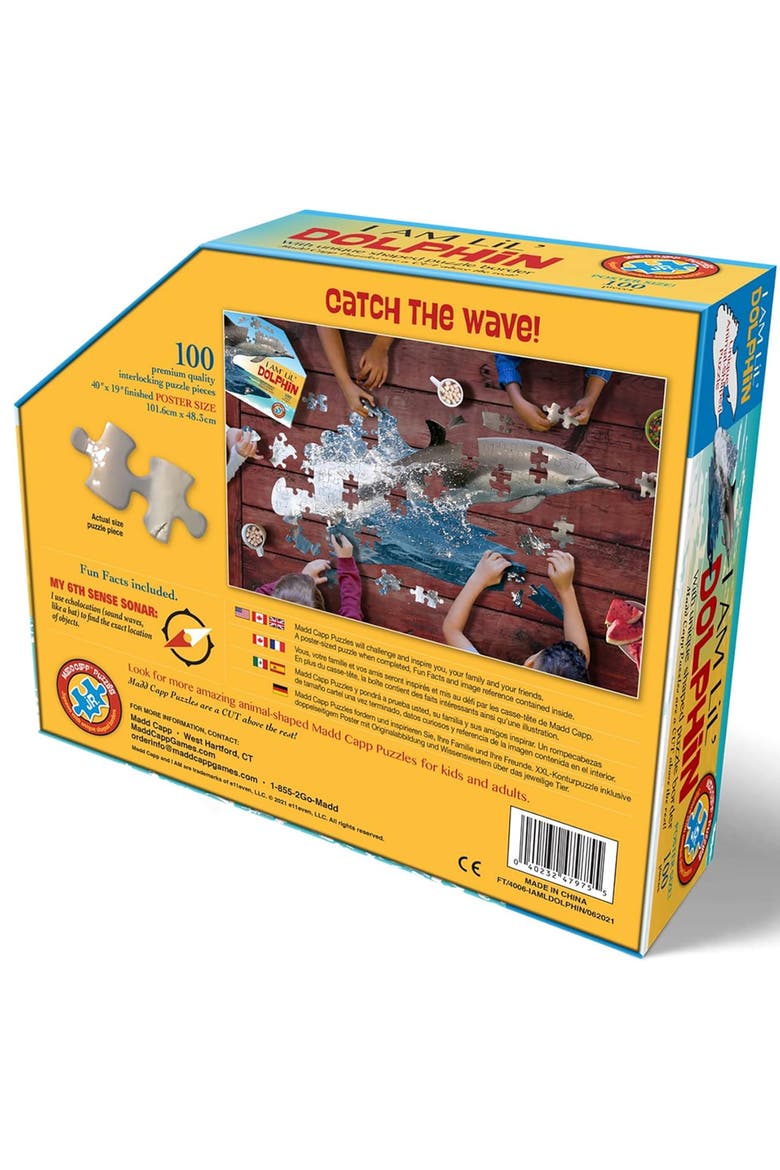 Lil Dolphin 100 Piece Jigsaw Puzzle, Alternate, color, Multicolored