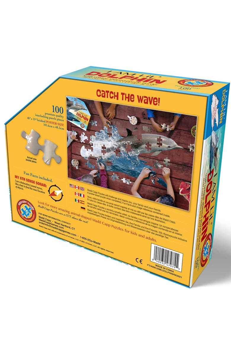 Madd Capp Lil Dolphin 100 Piece Jigsaw Puzzle, Alternate, color, Multicolored