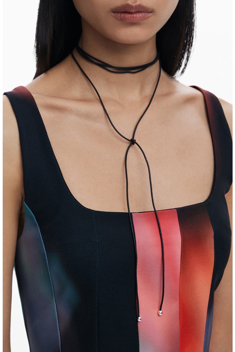 Sleeveless Minidress, Alternate, color, BLACK