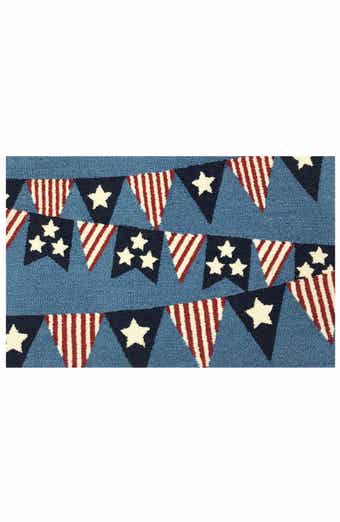 R16 HOME Patriotic Pennant Indoor/Outdoor Doormat