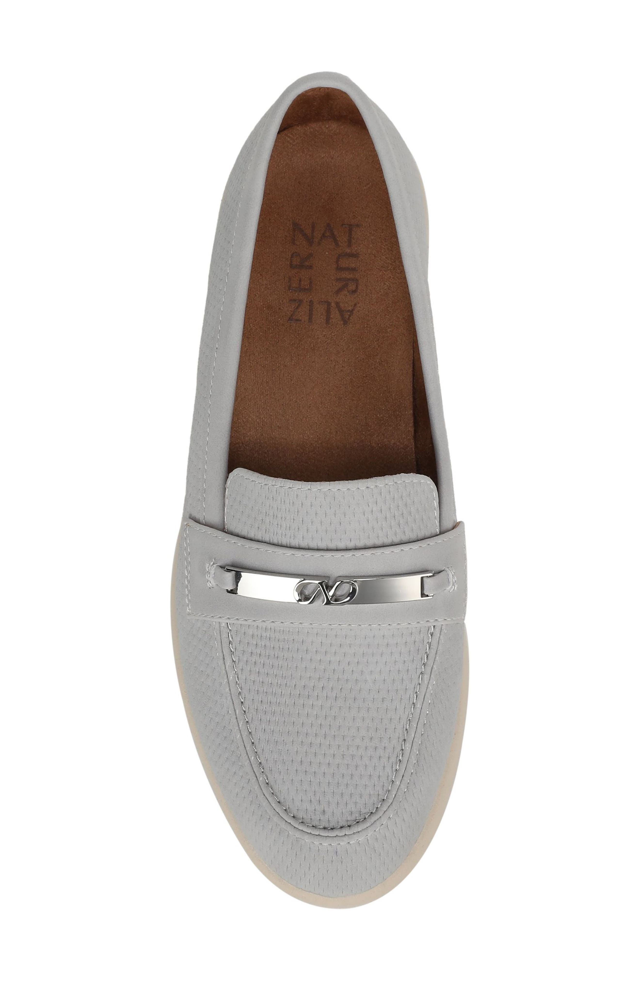 Naturalizer Isla Loafer, Alternate, color, Lunar Grey Perf Faux Leather