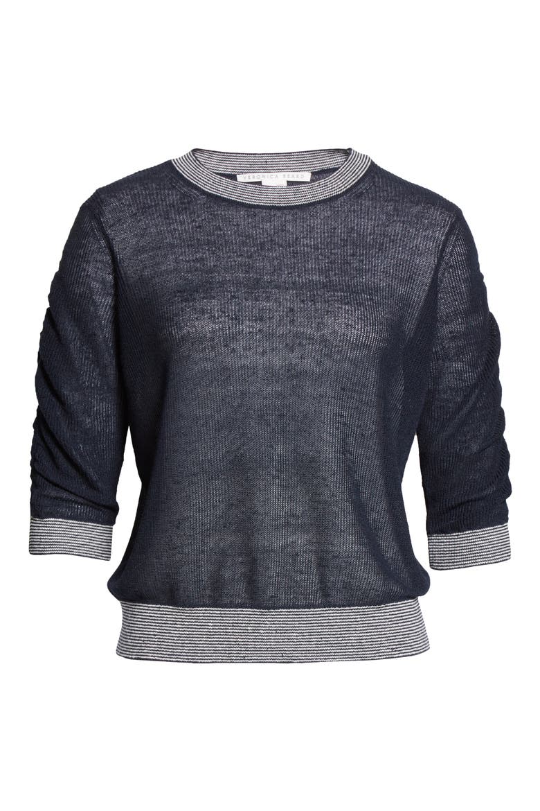 Celia Crewneck Sweater, Alternate, color, NAVY