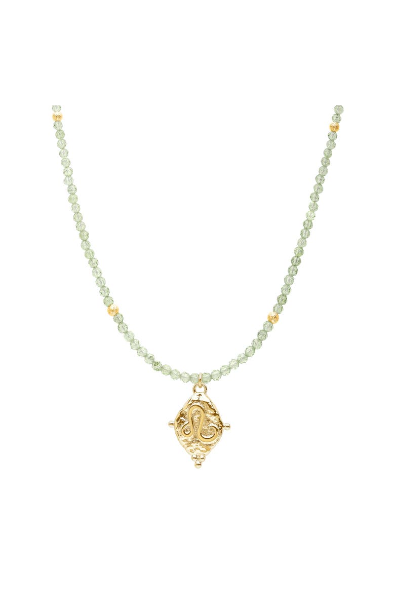 Seven Saints Leo Zodiac Choker Necklace, Main, color, Gold