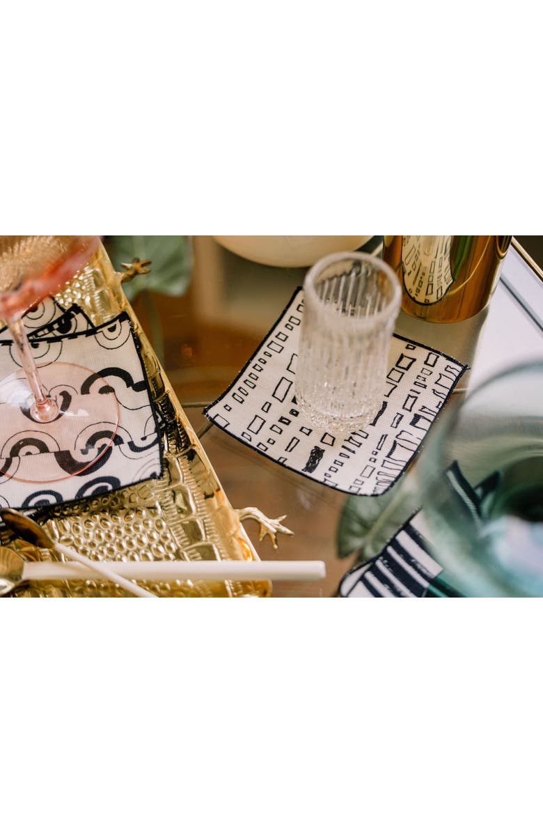 at300nelson Ortega in Clairvoyant 5" x 5" Cocktail Napkin - Set of 4, Alternate, color, Blue