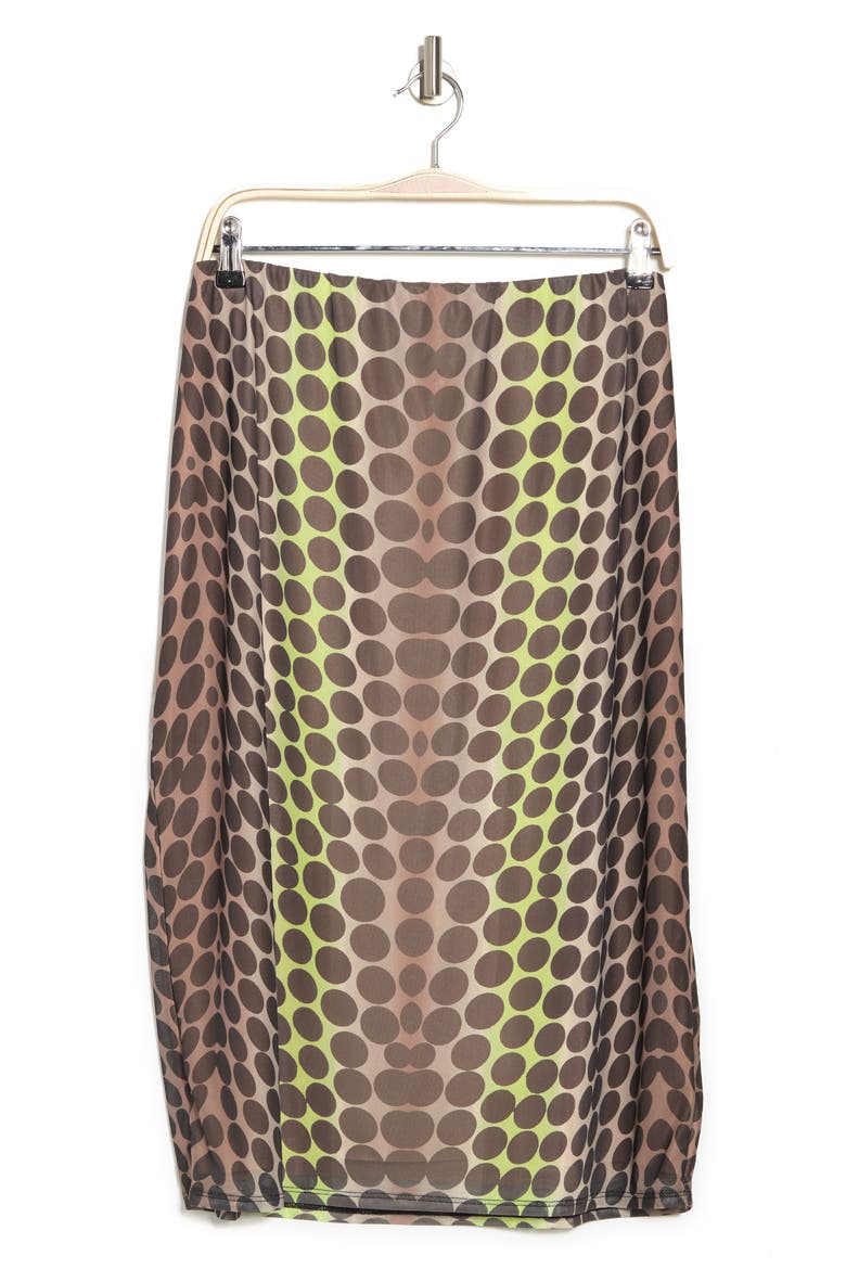 Lynn Abstract Dot Print Mesh Midi Skirt, Alternate, color, ABSTRACT NEON DOT