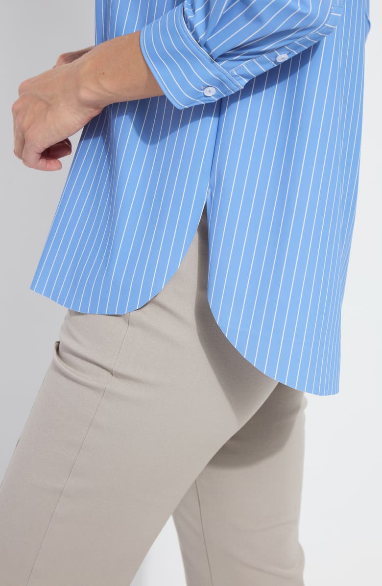 Lysse Schiffer Stripe Button-Up Shirt, Alternate, color, Fresh Chic Stripe