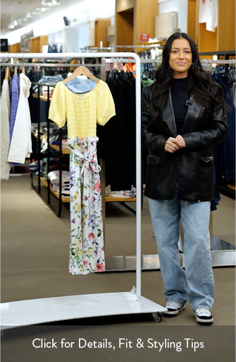 Kids' Mixed Media Jumpsuit, sales video thumbnail