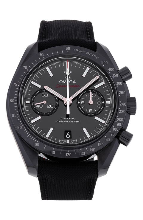 Omega Preowned 2019 Speedmaster Dark Side of the Moon 311.92.44.51.01.003 Nylon Strap Watch, 44mm