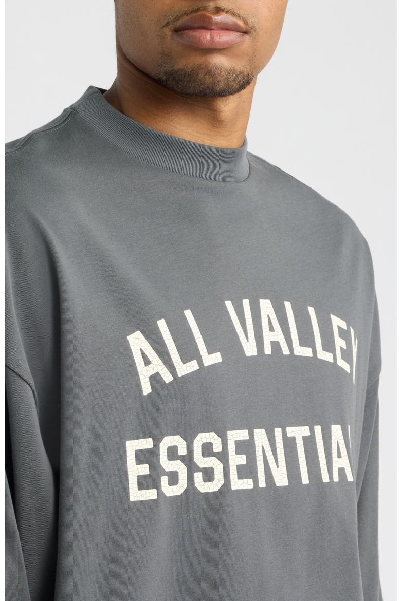 Merch Oversize Long Sleeve Cotton Graphic T-Shirt, Alternate, color, IRON GREY