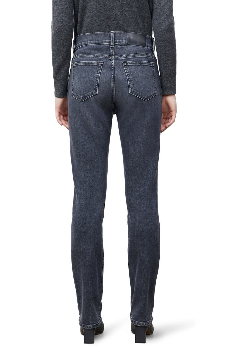 Lafayette 148 New York Reeve High Waist Straight Ankle Jeans, Alternate, color,
