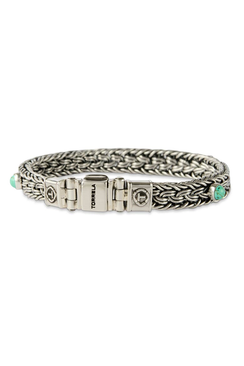 California Turquoise Silver Bracelet, Alternate, color, Turquoise