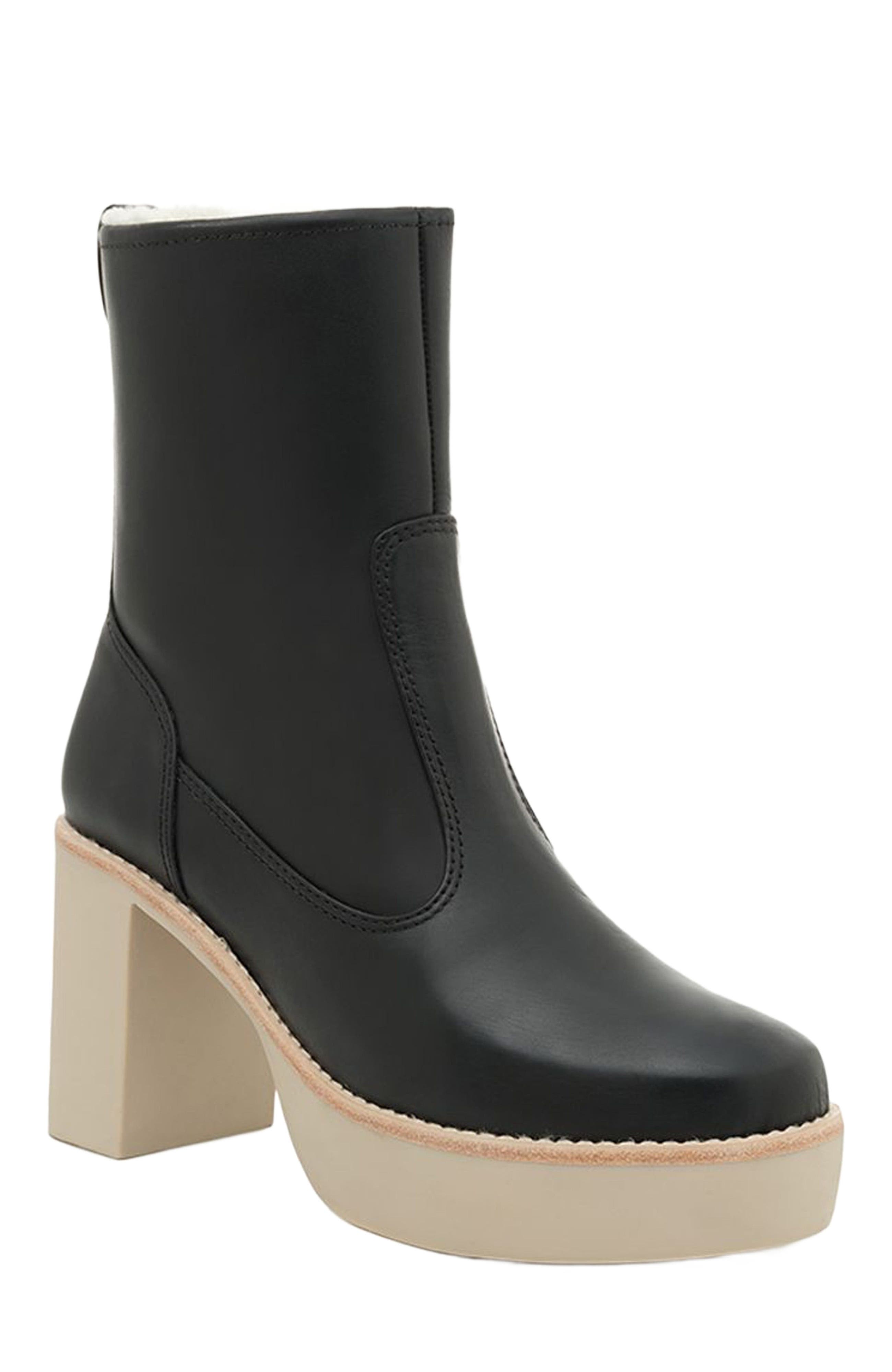 Daniella Shevel Lugg Boot, Alternate, color, Black