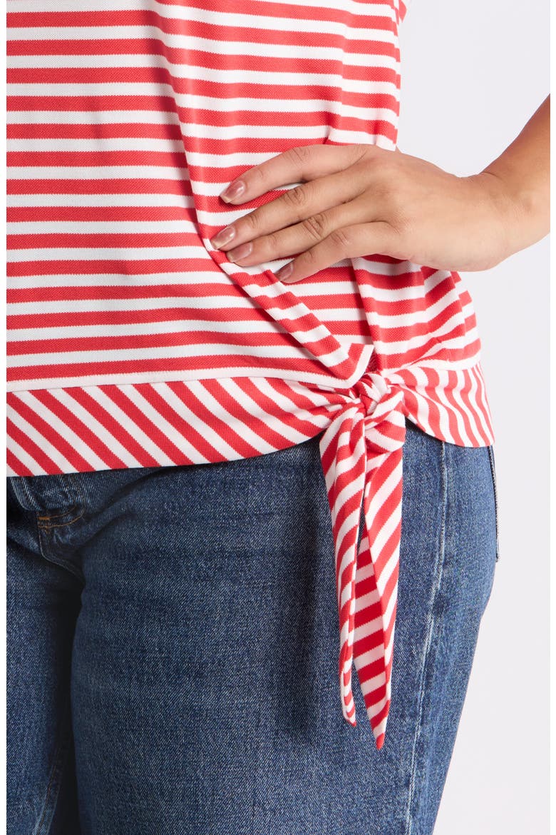 Stripe Dolman Top, Alternate, color, ROUGE/NATURAL WHITE