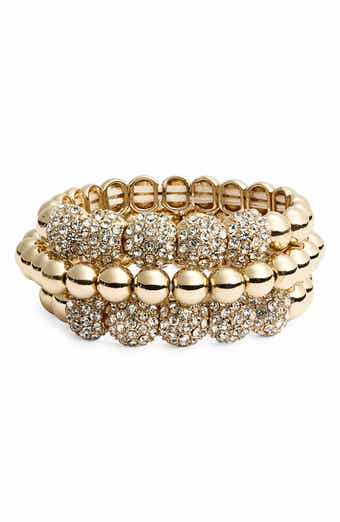 Tasha Set of 3 Stone Ball Bracelets