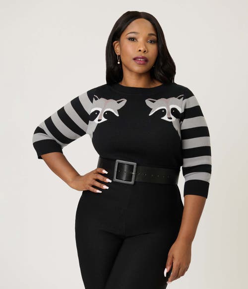 Unique Vintage Plus Size Minou Sweater In Black